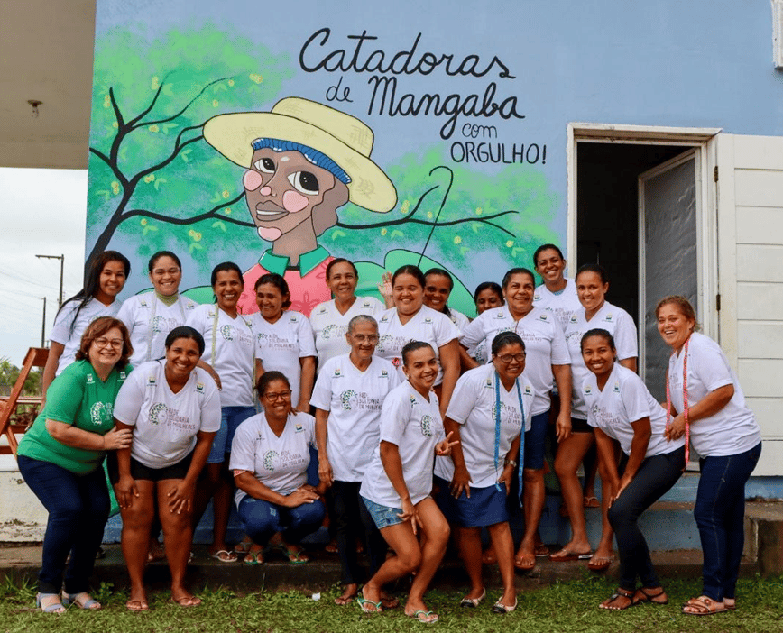 Fresque murale Catadoras de Mangaba, Sergipe
